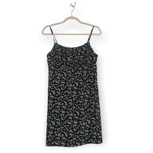 Express world brand ditsy floral blue & yellow dress skort with pockets! Y2K 90s